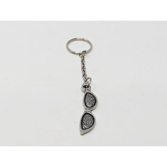 Unbranded Accessories - Silver Tone Cat Eye Sunglasses Key Chain Ring Charm